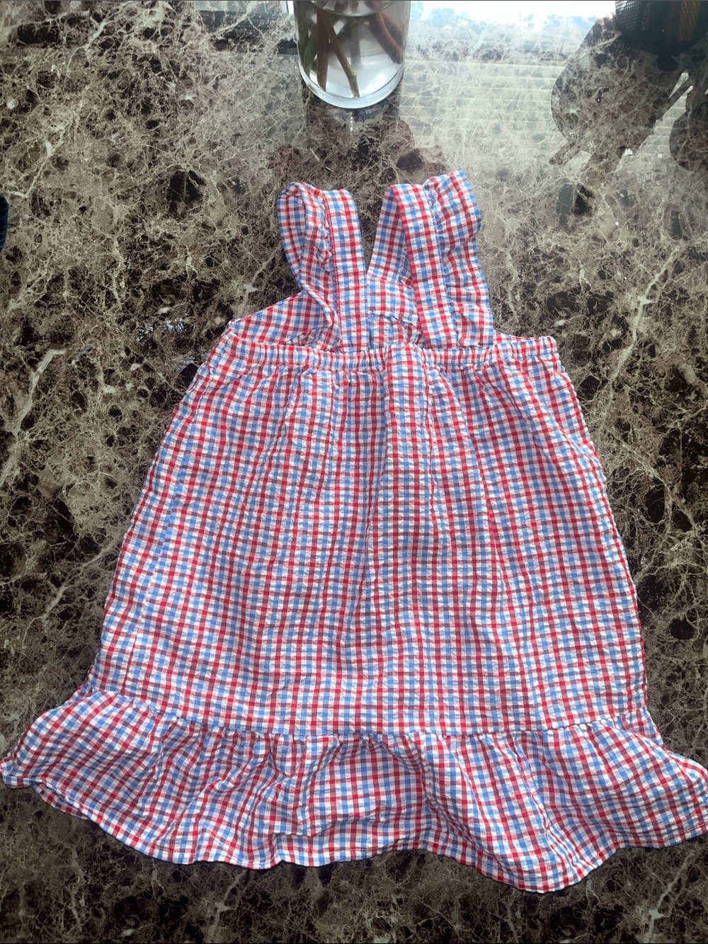 Cat & Jack Red and Blue Gingham Sundress